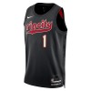Maillot Homme Portland Trail Blazers Anfernee Simons 2023-24 Nike City Edition Noir Swingman